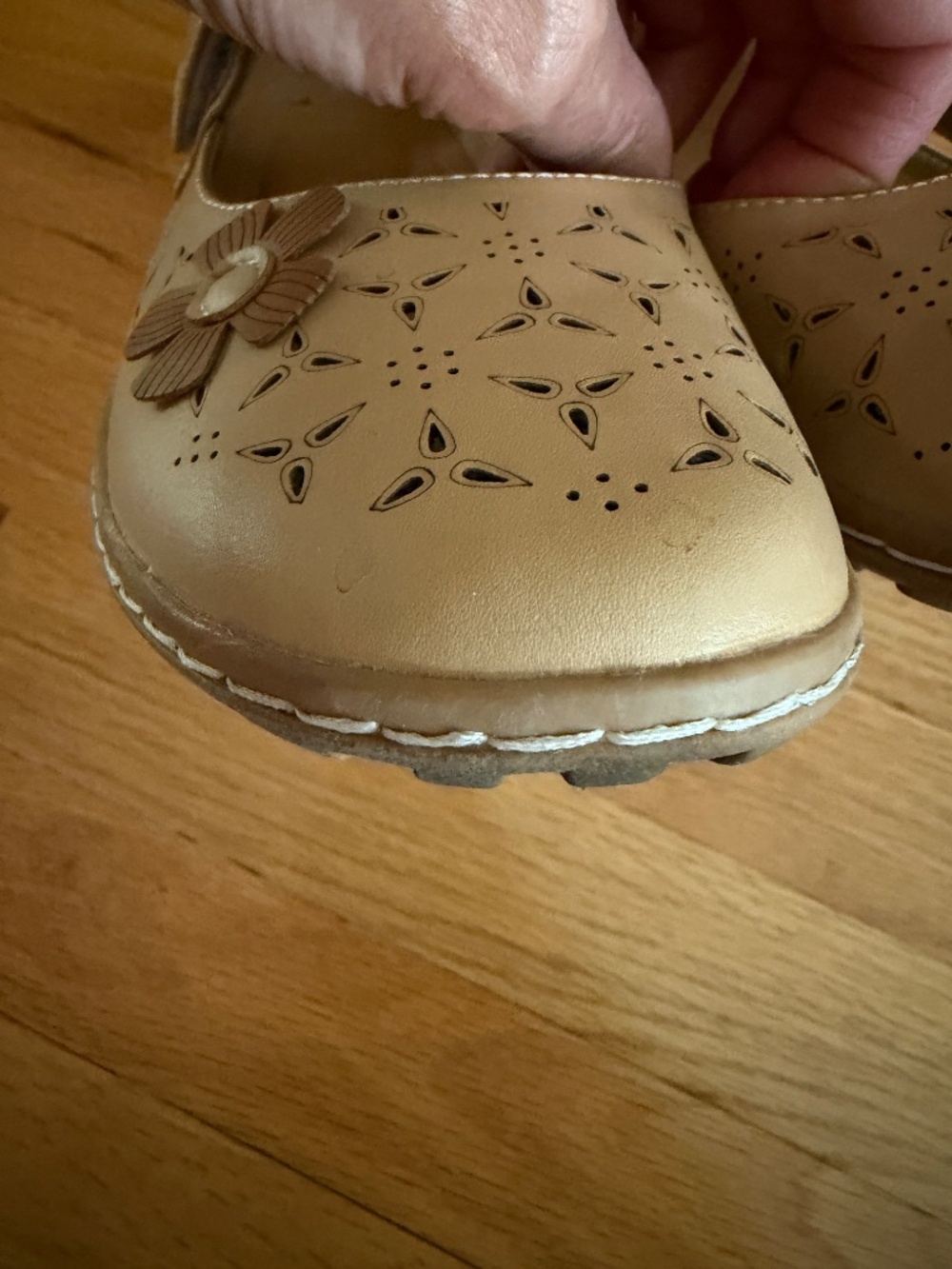 Mary Jane Shoes Womens Size 8.5 Tan - Picture 11 of 16